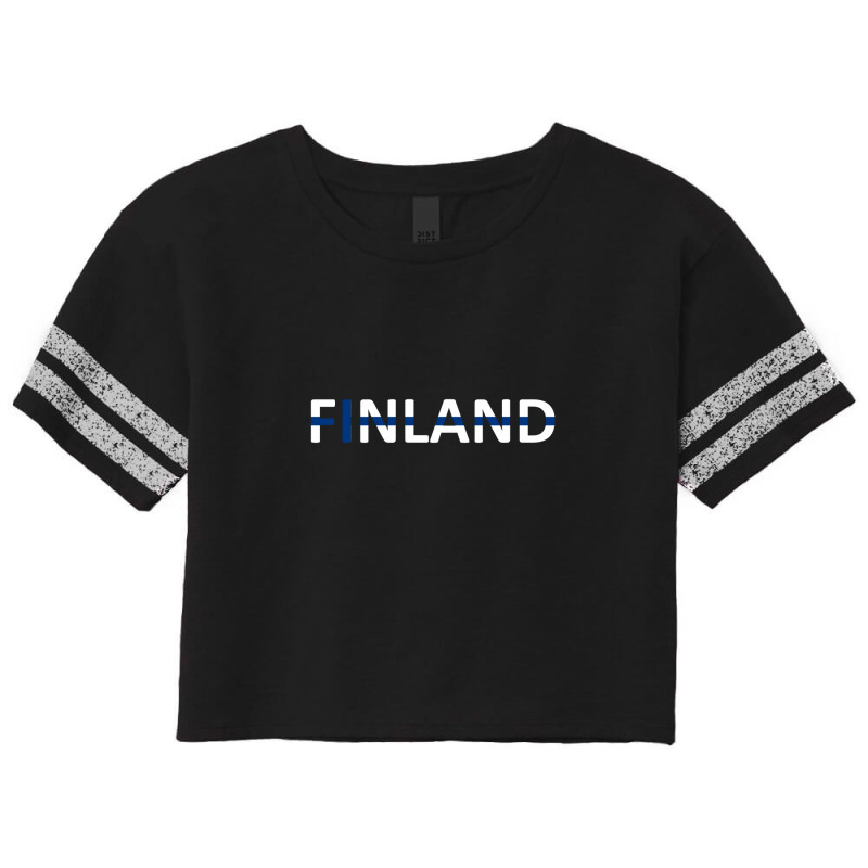 Finland Scorecard Crop Tee by MOKODESIGN | Artistshot