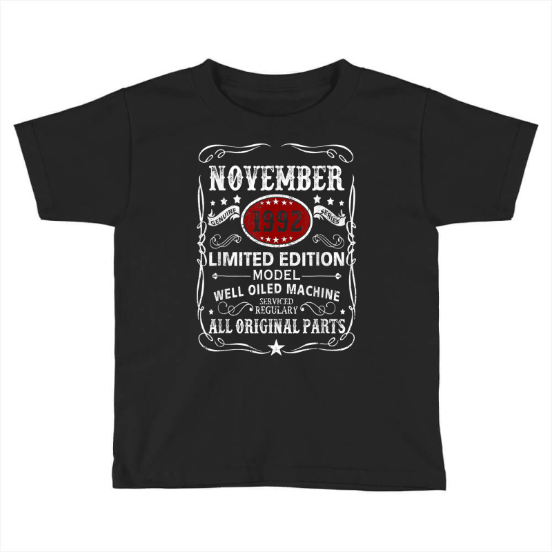 November 1992 Limited Edition Model Well Oiled Machine Toddler T-shirt | Artistshot