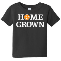 Orange & White Tennessee State Flag Apparel Tn Home Grown Pullover Hoo Baby Tee | Artistshot