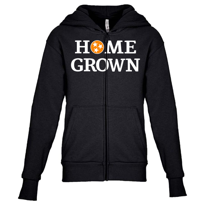 Orange & White Tennessee State Flag Apparel Tn Home Grown Pullover Hoo Youth Zipper Hoodie by cm-arts | Artistshot