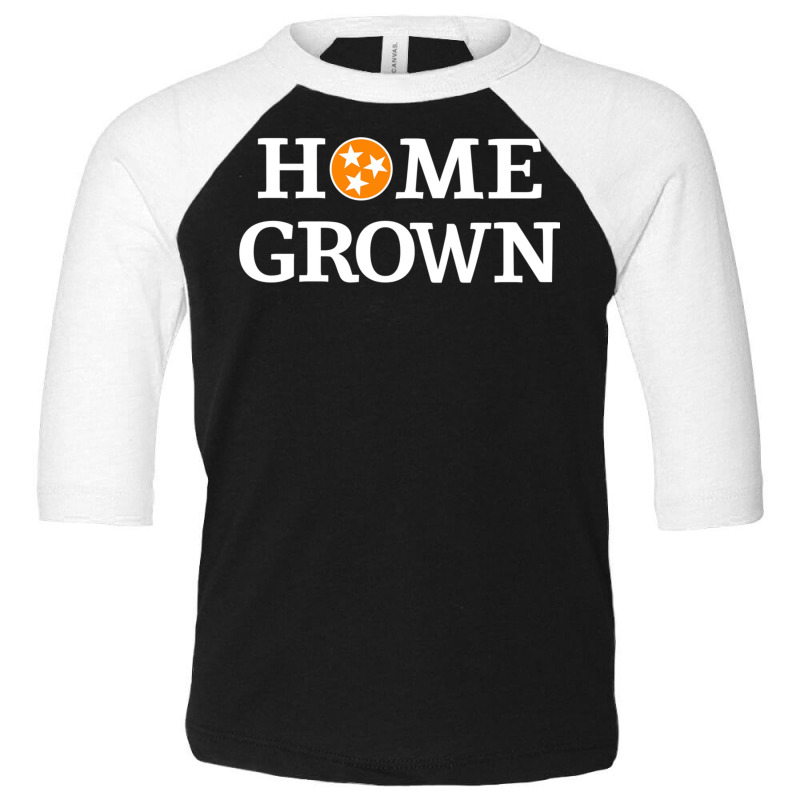 Orange & White Tennessee State Flag Apparel Tn Home Grown Pullover Hoo Toddler 3/4 Sleeve Tee by cm-arts | Artistshot