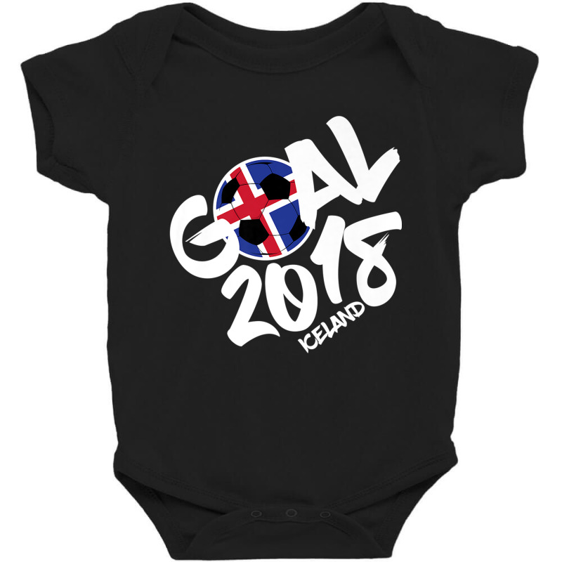 Iceland Football Score A Soccer Goal And Win Fan Shirt Baby Bodysuit by cm-arts | Artistshot