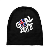 Iceland Football Score A Soccer Goal And Win Fan Shirt Baby Beanies | Artistshot