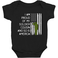 Soldier Cousin   Military Salute Proud Family Usa Shirt Baby Bodysuit | Artistshot