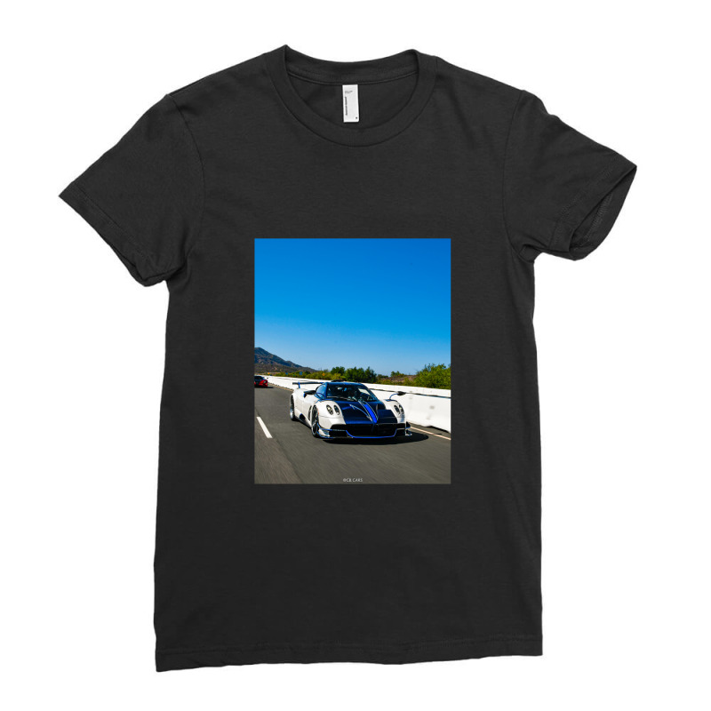 Pagani Huayra Roadster Bc Roller Shot Ladies Fitted T-Shirt by MarshaleenAnnetteHammer | Artistshot