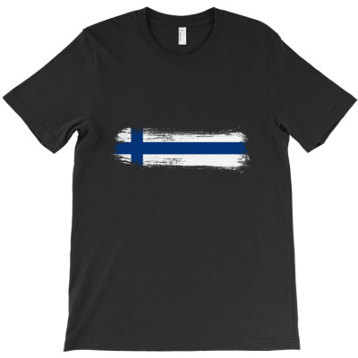 Finland Dry Brush T-shirt Designed By Aaron Mokoena