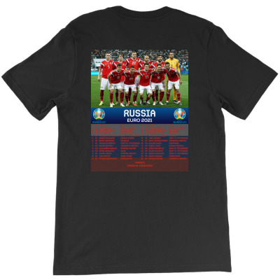Russia Squad Euro Cup 2020 T-shirt Designed By Aaron Mokoena