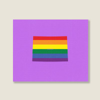 Colorado Rainbow Flag Landscape Canvas Print | Artistshot