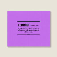 Feminist Noun Landscape Canvas Print | Artistshot