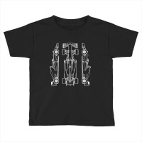 Formula Racing Car Blueprint Sunset Engineer Racer Race Fan Toddler T-shirt | Artistshot