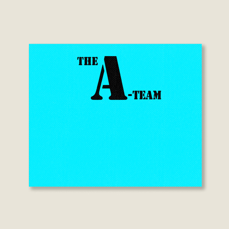The A Team Stencil Tshirt Landscape Canvas Print | Artistshot