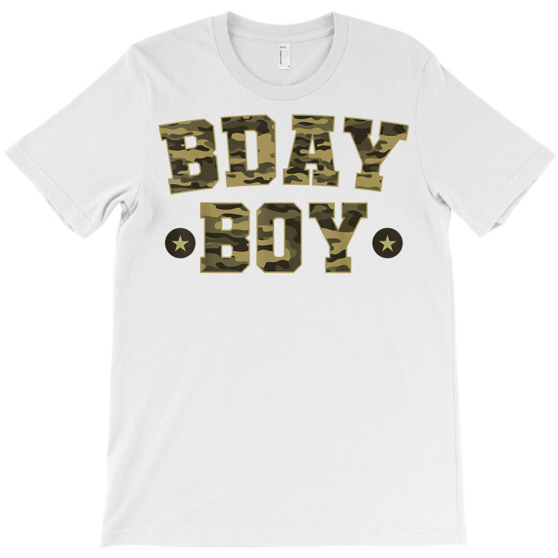 Camouflage Birthday Military Soldier Bday Boy Celebration T Shirt T-shirt | Artistshot