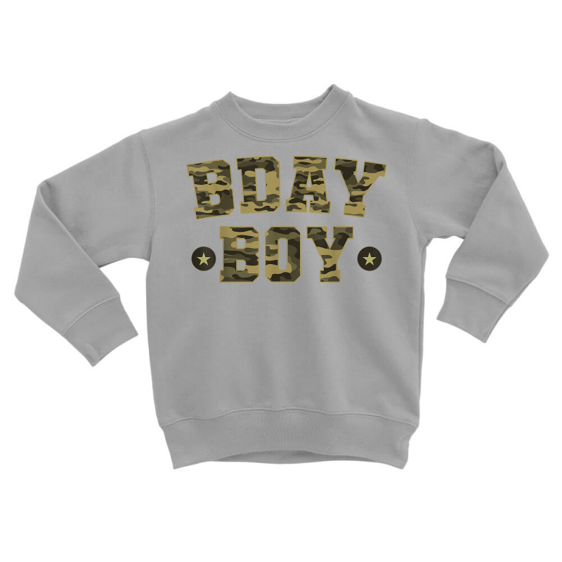 Camouflage Birthday Military Soldier Bday Boy Celebration T Shirt Toddler Sweatshirt | Artistshot