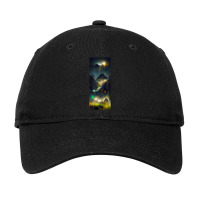 Quasar In Motion Across The Night Sky Mountain Blur Northern Adjustable Cap | Artistshot