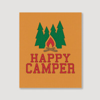 Happy Camper Portrait Canvas Print | Artistshot