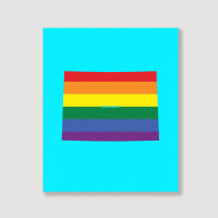 Colorado Rainbow Flag Portrait Canvas Print | Artistshot