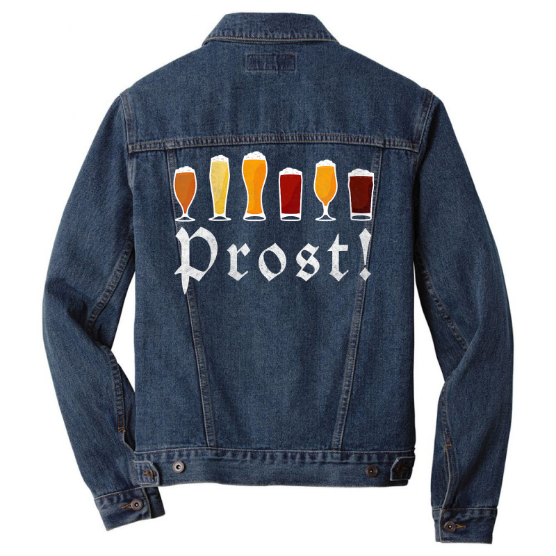 Womens Oktoberfest Prost Celebrate Diversity Beer V Neck T Shirt Men Denim Jacket by cm-arts | Artistshot