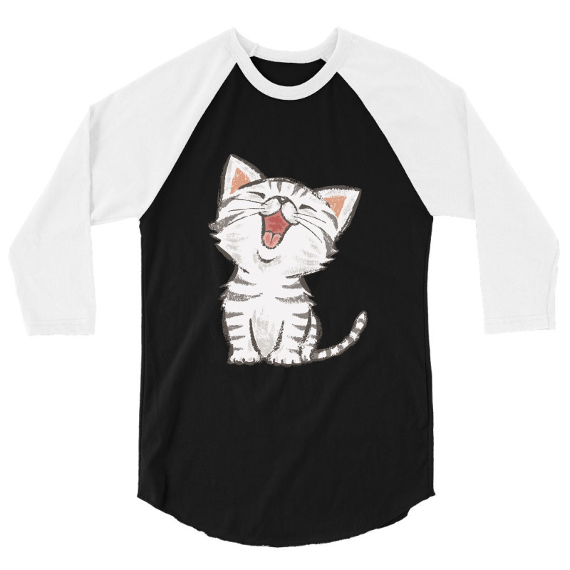 American Shorthair Happy 1.png 3/4 Sleeve Shirt by LawrenceKemp | Artistshot