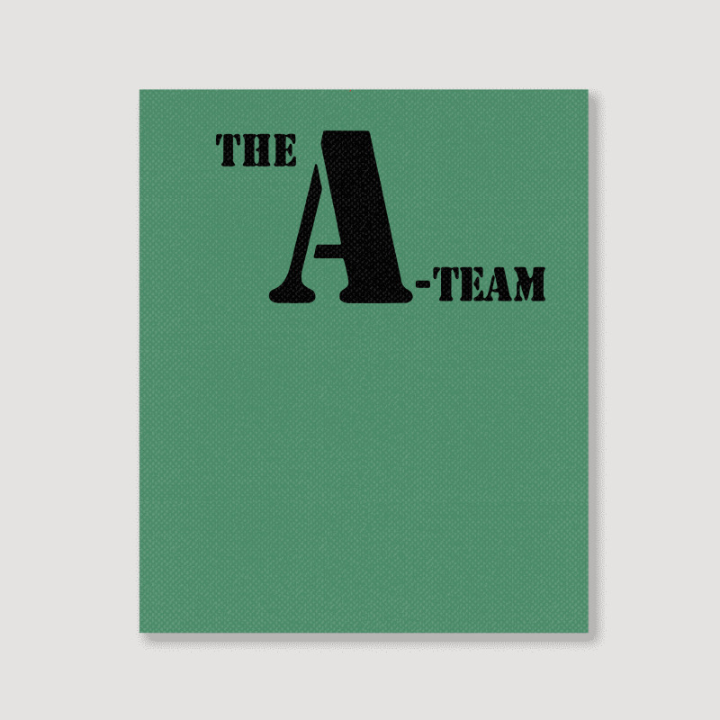 The A Team Stencil Tshirt Portrait Canvas Print | Artistshot