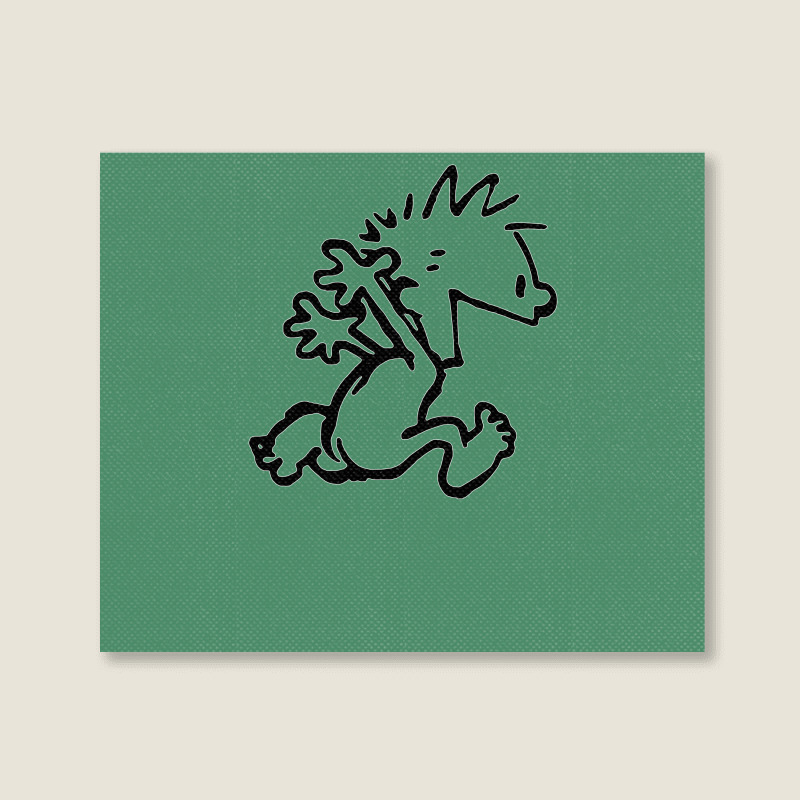Calvin & Hobbes Comic Running Naked Landscape Canvas Print | Artistshot
