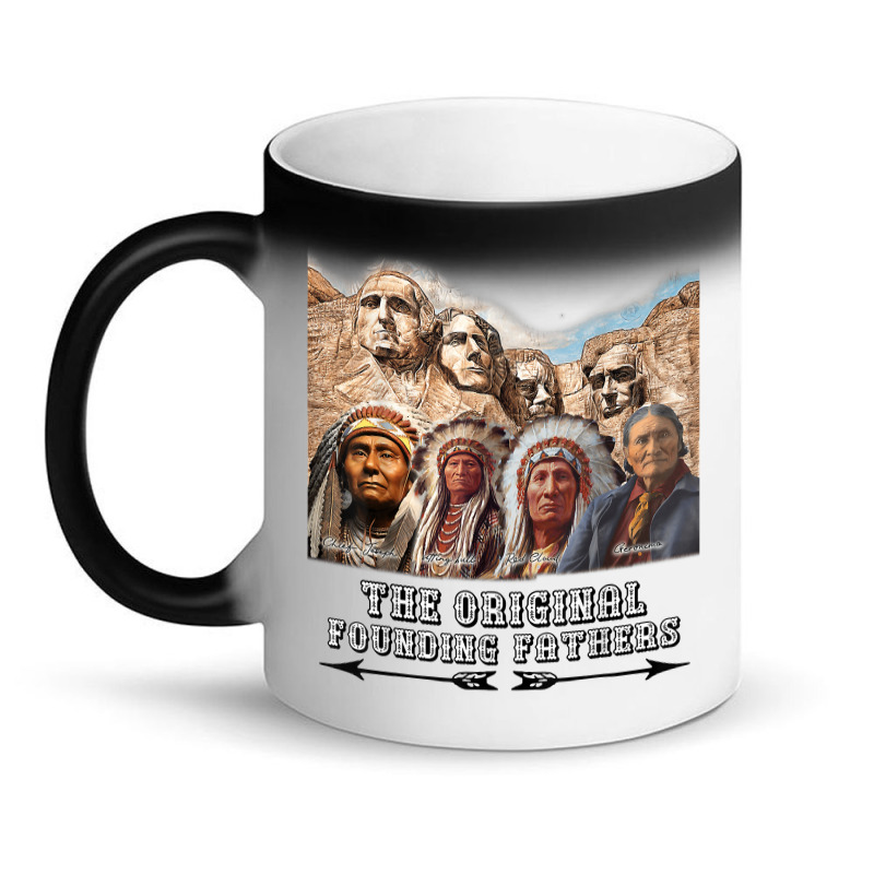 Original Founding Fathers Native American Retro Tribe Pride T Shirt Magic Mug | Artistshot