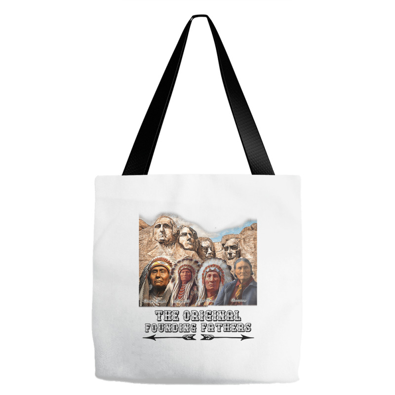 Original Founding Fathers Native American Retro Tribe Pride T Shirt Tote Bags | Artistshot