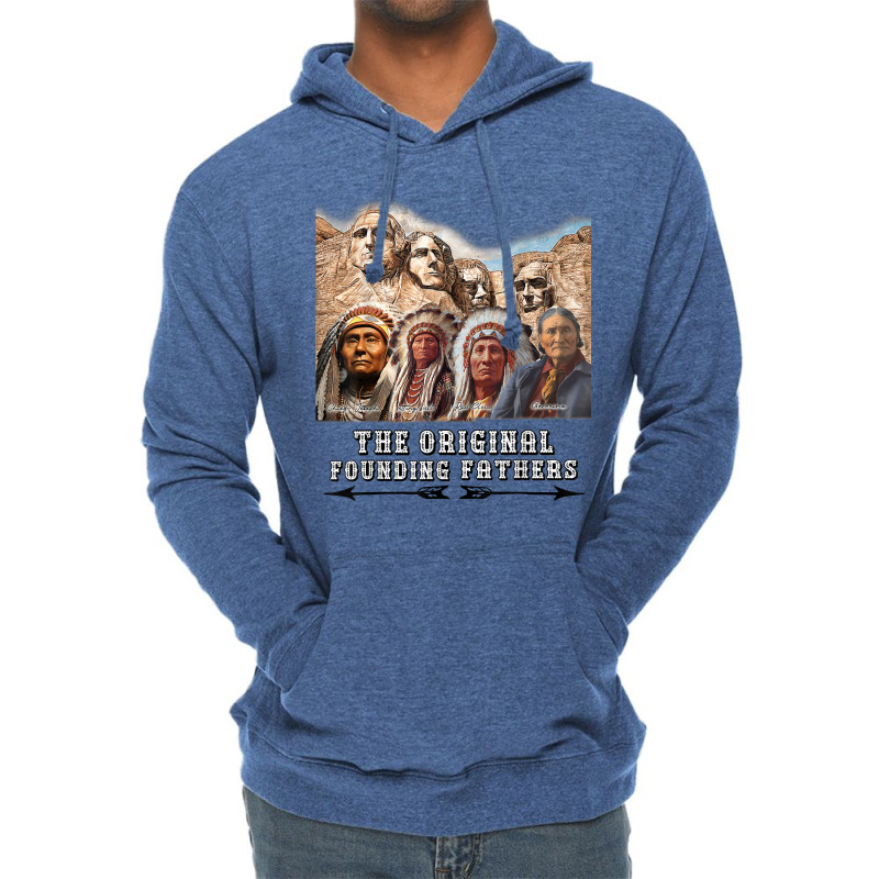 Original Founding Fathers Native American Retro Tribe Pride T Shirt Lightweight Hoodie | Artistshot