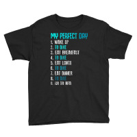 My Perfect Day Scuba Diving Funny Sport Diving Youth Tee | Artistshot