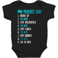 My Perfect Day Scuba Diving Funny Sport Diving Baby Bodysuit | Artistshot