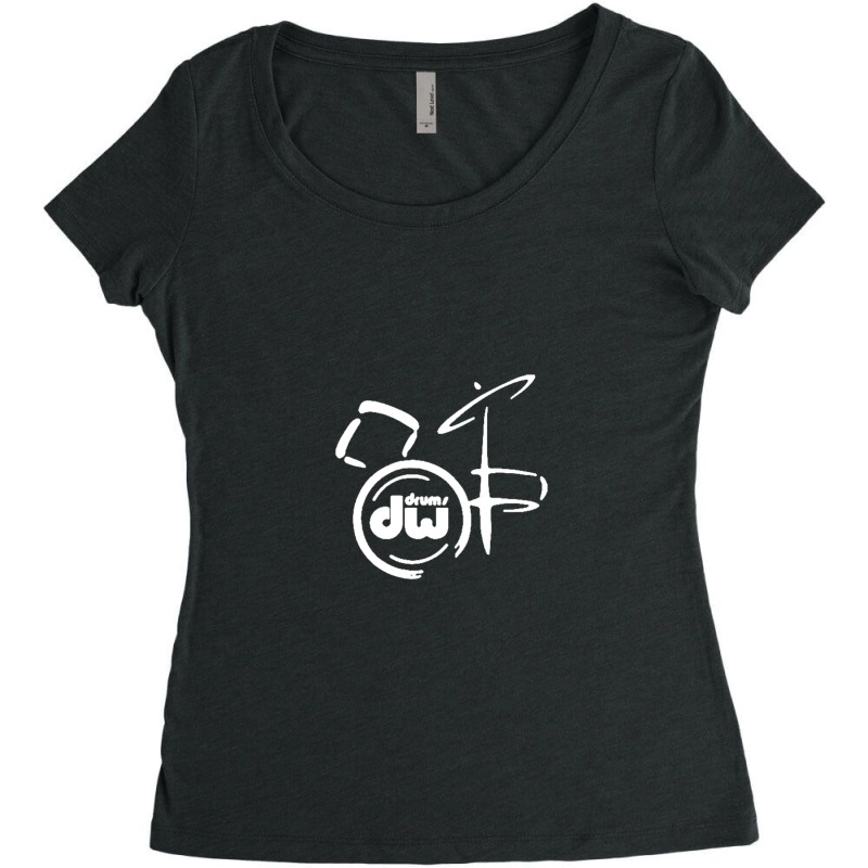 Dw Drum Music Instrument Women's Triblend Scoop T-shirt by Ashleypuckettx | Artistshot