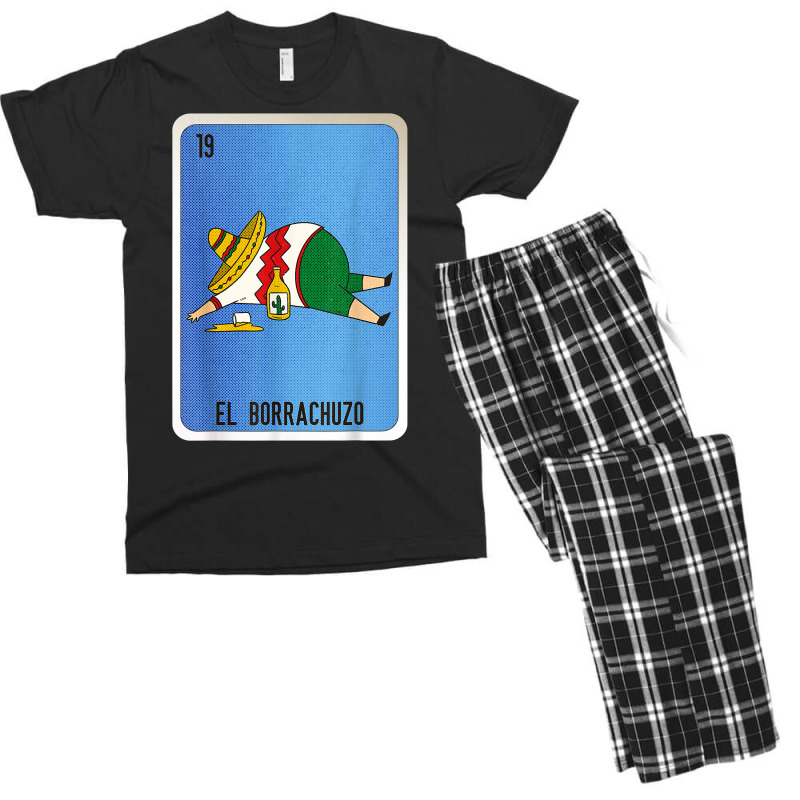 El Borrachuzo Mexican Slang Lottery Bingo Cards T Shirt Men's T-shirt Pajama Set by cm-arts | Artistshot