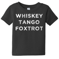 Womens Whiskey Tango Foxtrot W.t.f. Phonetic Alphabet V Neck T Shirt Baby Tee | Artistshot