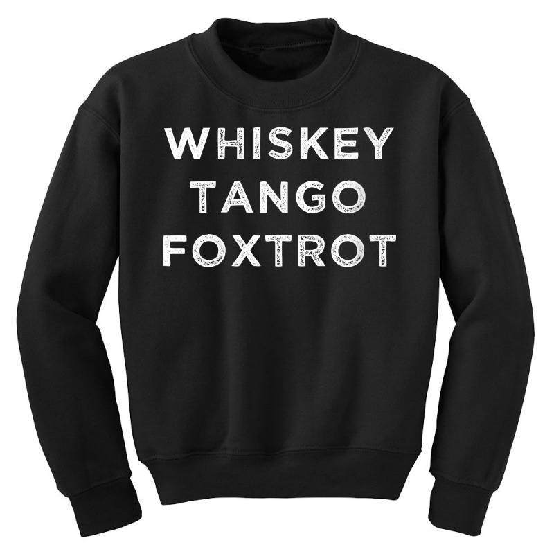 Womens Whiskey Tango Foxtrot W.t.f. Phonetic Alphabet V Neck T Shirt Youth Sweatshirt | Artistshot