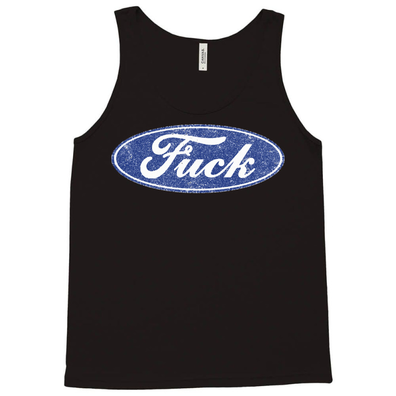 Fuck Distressed Tank Top by cm-arts | Artistshot