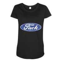 Fuck Distressed Maternity Scoop Neck T-shirt | Artistshot