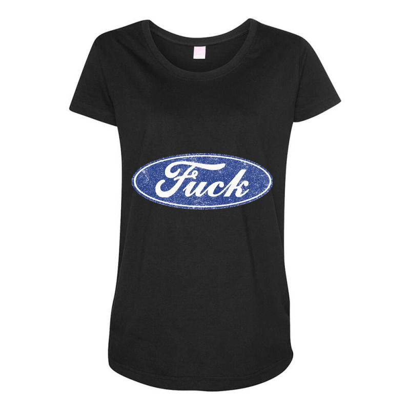 Fuck Distressed Maternity Scoop Neck T-shirt by cm-arts | Artistshot