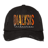 Leopard Dialysis Tech Dialysis Technician Appreciation Vintage Cap | Artistshot