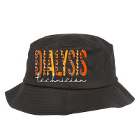 Leopard Dialysis Tech Dialysis Technician Appreciation Bucket Hat | Artistshot