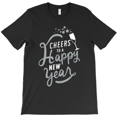 Cheers To A Happy New Year T-shirt Designed By Noer Sidik