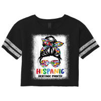 National Hispanic Heritage Month Latin Flags Pride Messy Bun T Shirt Scorecard Crop Tee | Artistshot