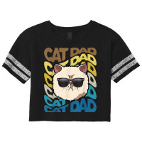 Retro Vintage Cool Exotic Shorthair Cat Dad Kitty Dad Scorecard Crop Tee | Artistshot