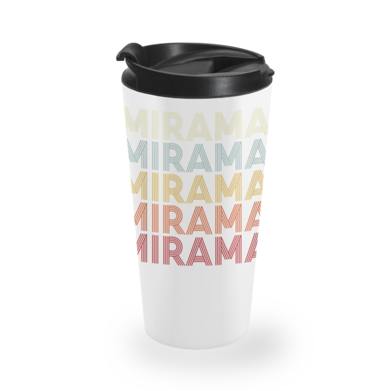 Miramar Florida Miramar Fl Retro Vintage Text Travel Mug | Artistshot