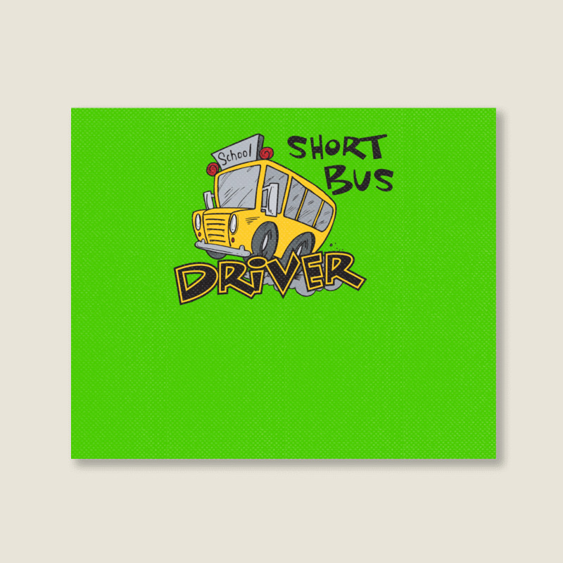 Short Bus Driver Landscape Canvas Print | Artistshot