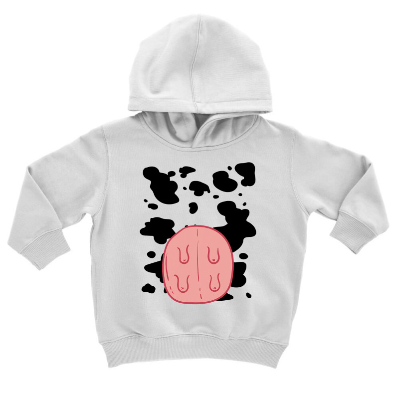 Cow Udder Pattern Funny Lazy Diy Costume Easy Halloween Toddler Hoodie | Artistshot