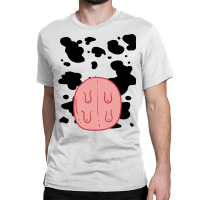 Cow Udder Pattern Funny Lazy Diy Costume Easy Halloween Classic T-shirt | Artistshot