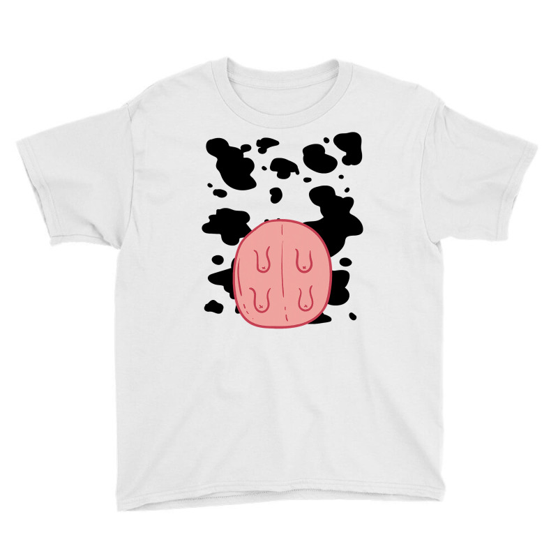 Cow Udder Pattern Funny Lazy Diy Costume Easy Halloween Youth Tee | Artistshot