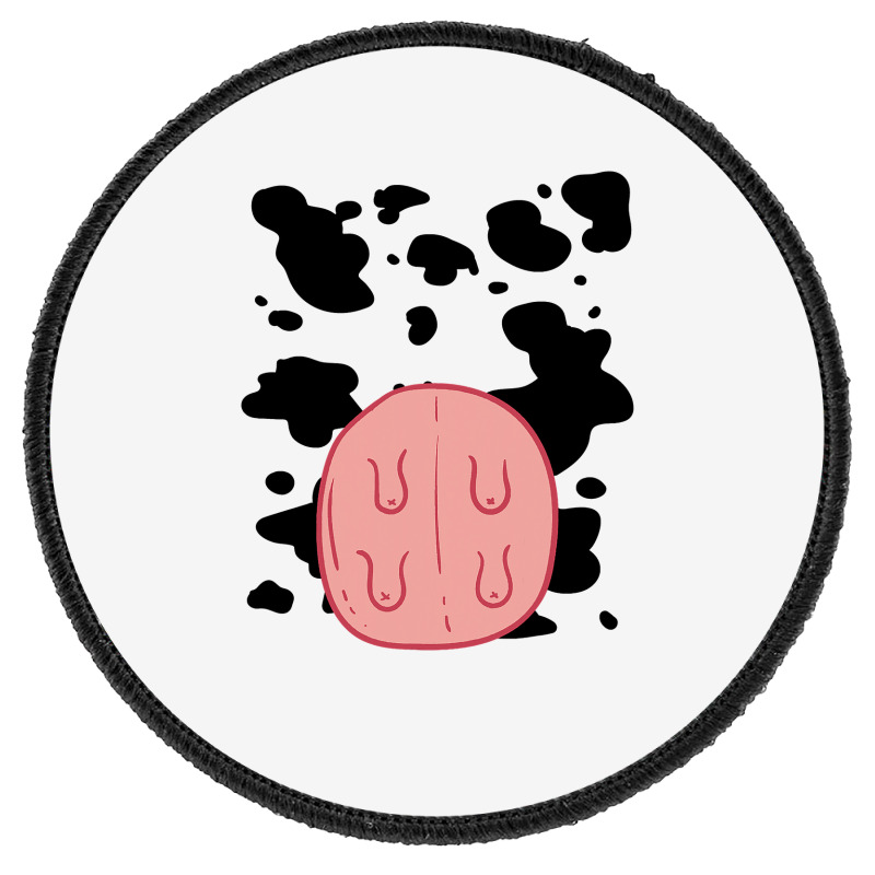 Cow Udder Pattern Funny Lazy Diy Costume Easy Halloween Round Patch | Artistshot