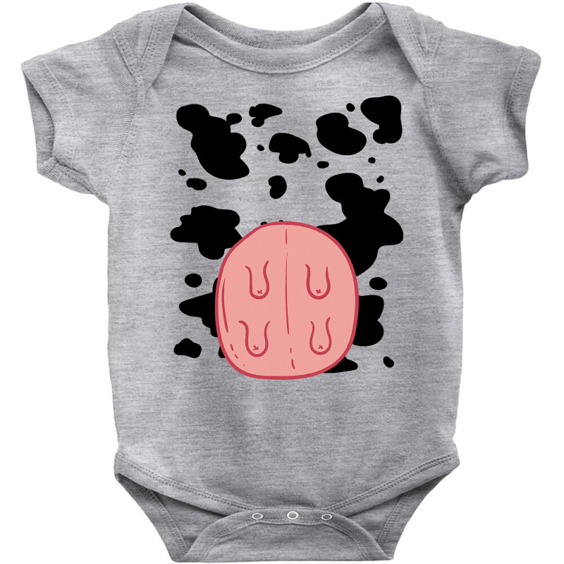 Cow Udder Pattern Funny Lazy Diy Costume Easy Halloween Baby Bodysuit | Artistshot