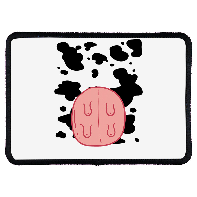 Cow Udder Pattern Funny Lazy Diy Costume Easy Halloween Rectangle Patch | Artistshot