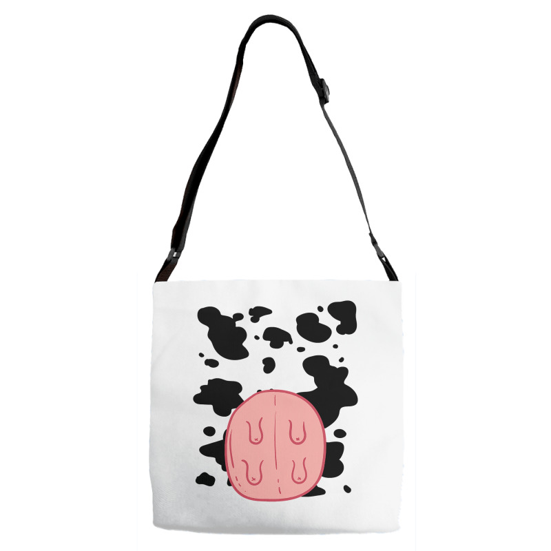 Cow Udder Pattern Funny Lazy Diy Costume Easy Halloween Adjustable Strap Totes | Artistshot